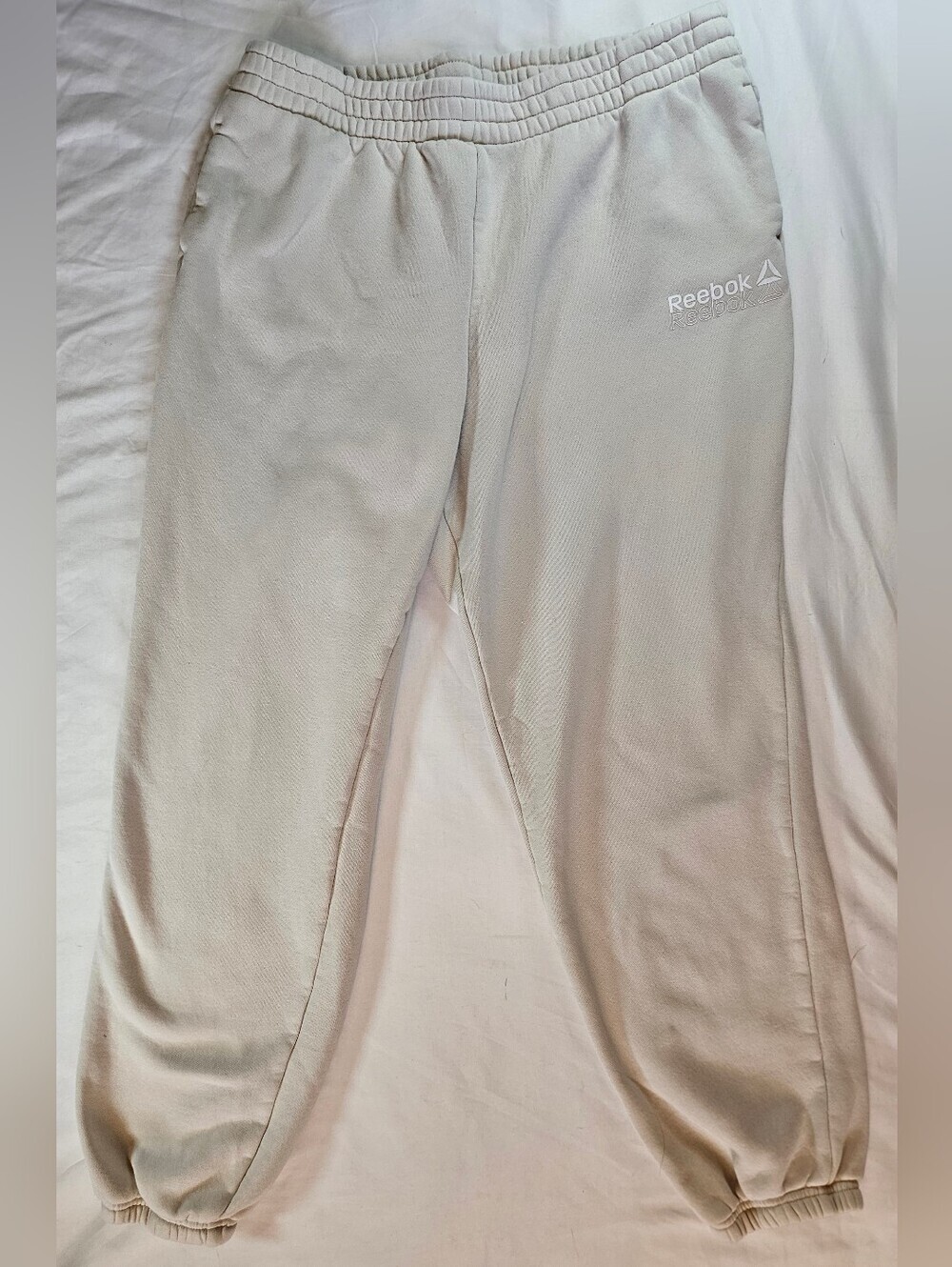 Reebok Womens Ivort Elastic Waist Pull On Elastic Bottom Sweatpants Size XL